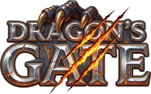 Logo oficial del fast game Dragon's Gate de LiveGames