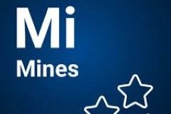 Arte oficial del juego instantáneo Mines de Spribe, con cuadrícula de casillas y minas escondidas