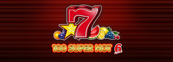 Pantalla del juego 100 Super Hot 6 Reels de EGT Digital con frutas, campanas y sevens clásicos en cuadrícula de 6 rodillos