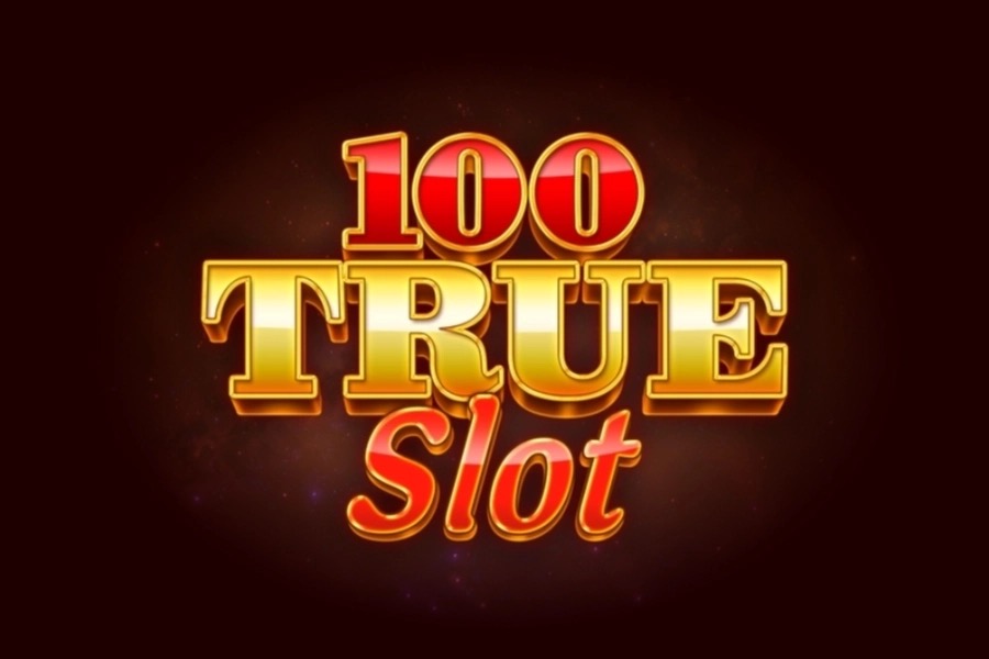Pantalla principal de 100 True Slot, con símbolos clásicos de frutas ardiendo sobre una cuadrícula de 5 rodillos y 4 filas