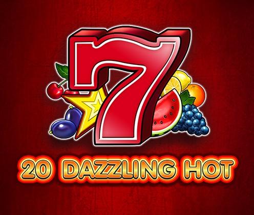 Arte oficial de la tragamonedas 20 Dazzling Hot de EGT Digital, con frutas clásicas y siete dorado