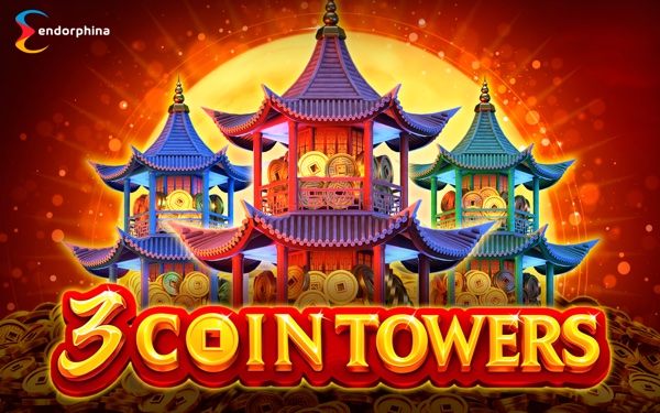 Pagodas, faroles y monedas doradas del festival lunar en la tragamonedas 3 Coin Towers