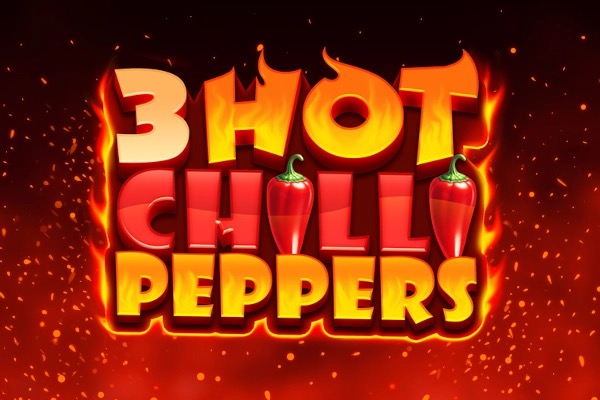 Chiles rojos, monedas y una pipa humeante en los rodillos de la tragamonedas 3 Hot Chilli Peppers