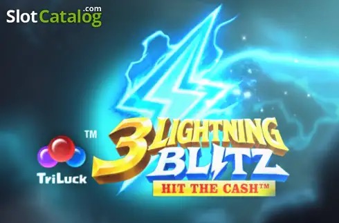 Zeus lanzando rayos sobre monedas doradas en la tragamonedas 3 Lightning Blitz de TaDa Gaming