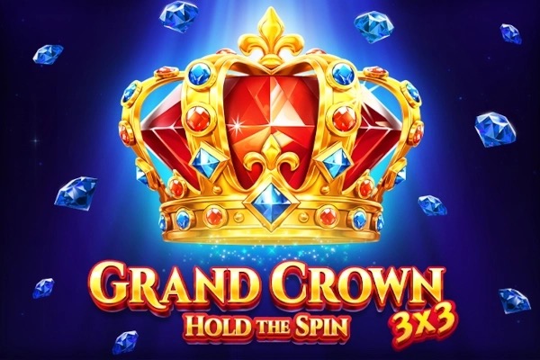 Carretes de 3x3 Grand Crown: Hold the Spin con coronas doradas y frutas clásicas