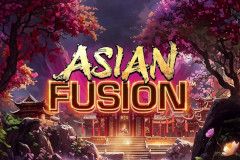 Arte de la tragamonedas Asian Fusion de Slingshot Studios, con iconografía de temática asiática en tonos dorados