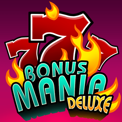 Pantalla de la tragamonedas Bonus Mania Deluxe de KA Gaming con símbolos clásicos de 7 y Bars y el carrete de bonos en primer plano