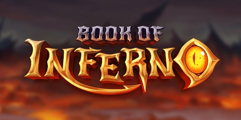 Anna la cazadora de demonios frente a un paisaje de lava en la tragamonedas Book of Inferno