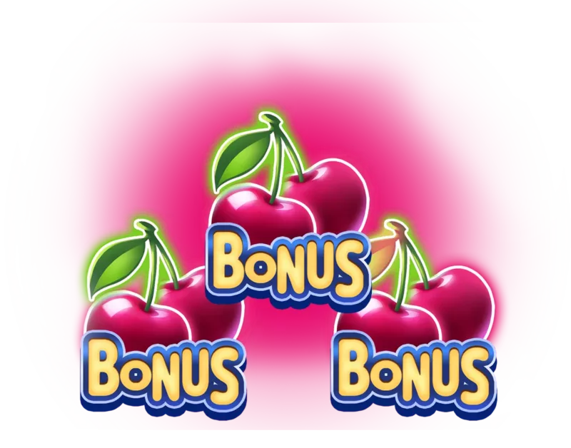 Arte oficial de la tragamonedas Boomberries de ELK Studios, con frutas gigantes brillantes y bombas explosivas en el Valle de las Boomberries