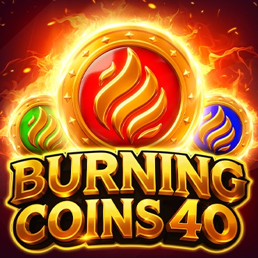 Caverna subterránea ardiente con monedas doradas en llamas de la tragamonedas Burning Coins 40 de Endorphina