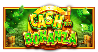 Arte oficial de la tragamonedas Cash Bonanza de Pragmatic Play, con frutas clásicas y una bóveda dorada