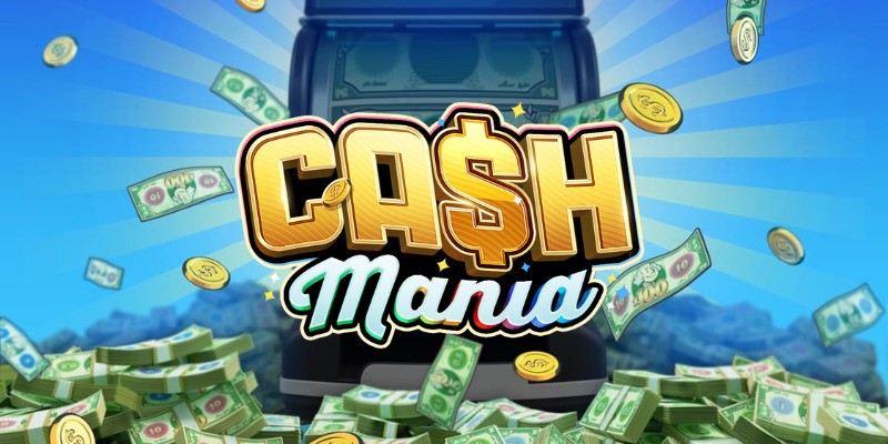 Pantalla de la tragamonedas clásica Cash Mania de PG Soft, con símbolos de billetes sobre 3 rodillos y 1 línea de pago