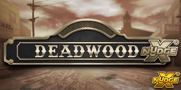 Arte oficial de la tragamonedas Deadwood xNudge de Nolimit City, con pistoleros en un lejano oeste sombrío