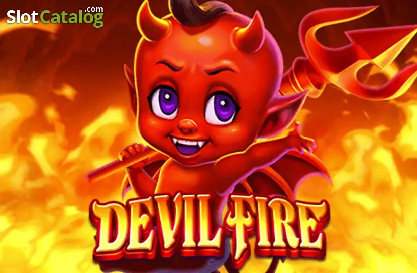 Arte oficial de la tragamonedas Devil Fire Bonu$ Coin de TaDa Gaming, con demonios y monedas en llamas