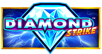 Arte oficial de la tragamonedas Diamond Strike de Pragmatic Play, con diamantes y sietes dorados