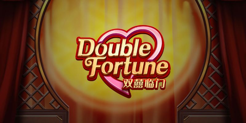 Pantalla de la tragamonedas Double Fortune de PG Soft, con linternas rojas y símbolos de doble felicidad de una boda china