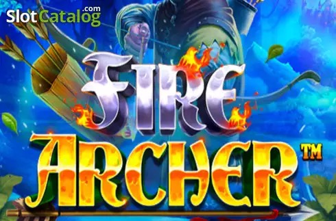 Captura oficial de la tragamonedas Fire Archer de Pragmatic Play, con el arquero medieval y el Wild del león dorado expandiéndose por la cuadrícula