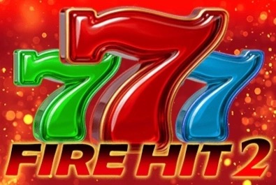Captura del tragamonedas Fire Hit 2 mostrando los símbolos clásicos de máquina de frutas en rojo y dorado