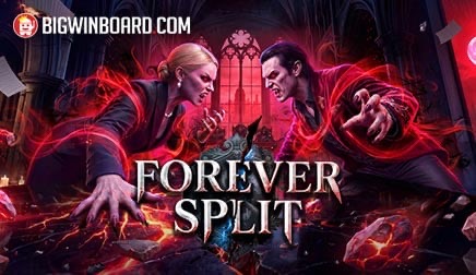 Sala de juntas vampírica de la tragamonedas Forever Split Megaways de Pragmatic Play, con rodillos Megaways y multiplicadores