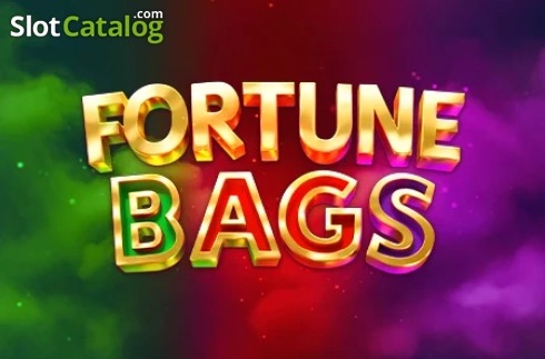 Arte oficial de Fortune Bags, de Amigo Gaming, con símbolos clásicos de sevens, campanas y frutas sobre una cuadrícula 3x3