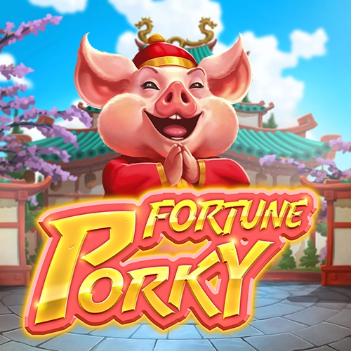 Tragamonedas Fortune Porky de Game2Slot con mascota cerdito de la suerte en cuadrícula 3x3 y símbolos orientales