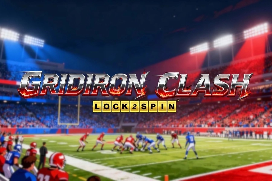 Carretes de Gridiron Clash Lock 2 Spin con cascos y balones de futbol americano