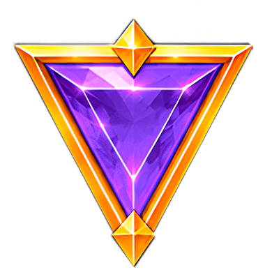 Arte oficial de la tragamonedas Jackpot Gem Rush: Hold and Win de Mascot Gaming, con símbolos de gemas y cuadrícula de jackpot
