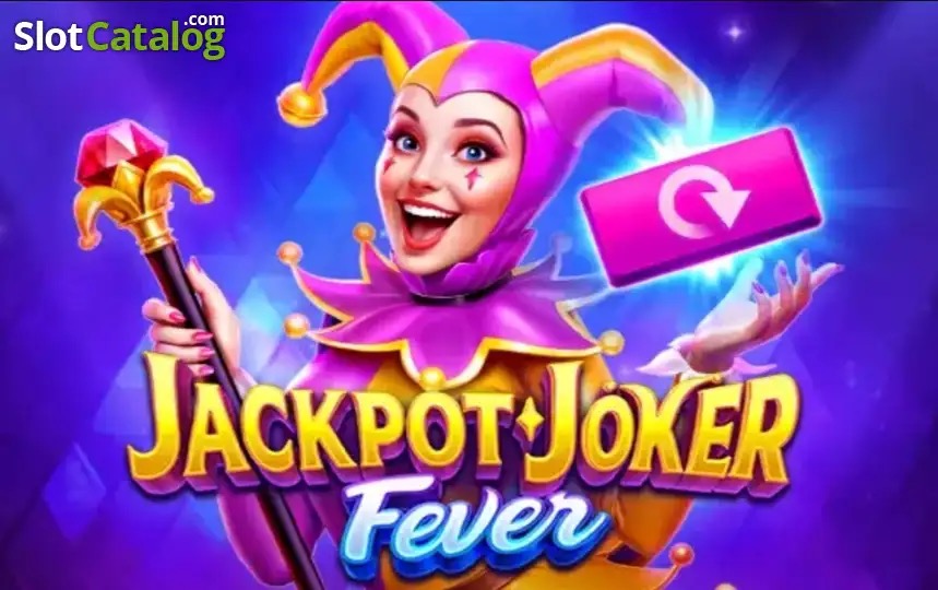 Arte oficial de la tragamonedas Jackpot Joker FEVER de TaDa Gaming, con comodines, campanas y sietes dorados