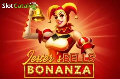 Arte oficial de la tragamonedas Jester's Bells Bonanza de BoomingGames, con bufón medieval