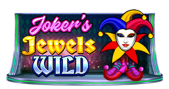 Arte oficial de la tragamonedas Joker's Jewels Wild de Pragmatic Play, con comodín expansivo y joyas