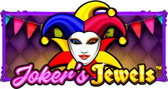 Arte oficial de la tragamonedas Joker's Jewels de Pragmatic Play, con comodín y joyas en estilo retro