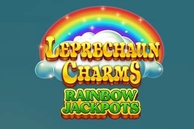 Arte de la tragamonedas Leprechaun Charms: Rainbow Jackpot de Iron Dog Studio, con el leprechaun Lucky O'Loot y un camino dorado entre tréboles