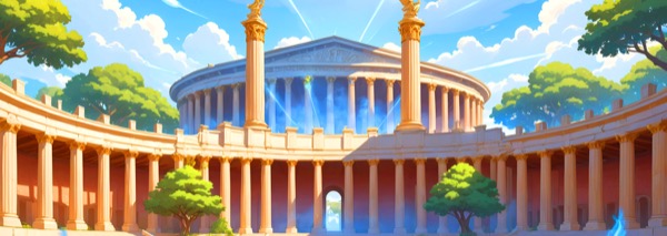 Arte oficial de Mega Zeus - Hold & Hit 3x3 de Spinomenal, con Zeus y cuadrícula clásica 3x3