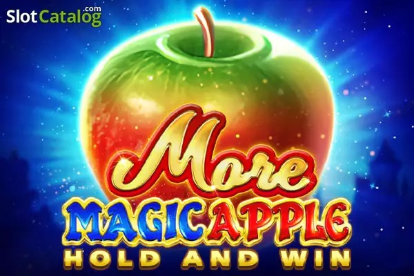 Pantalla de la tragamonedas More Magic Apple de 3 Oaks Gaming, con personajes de cuento de hadas y manzanas doradas de bono