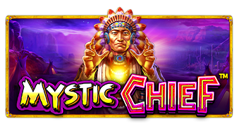 Jefe espiritual místico rodeado de símbolos de atrapasueños en Mystic Chief