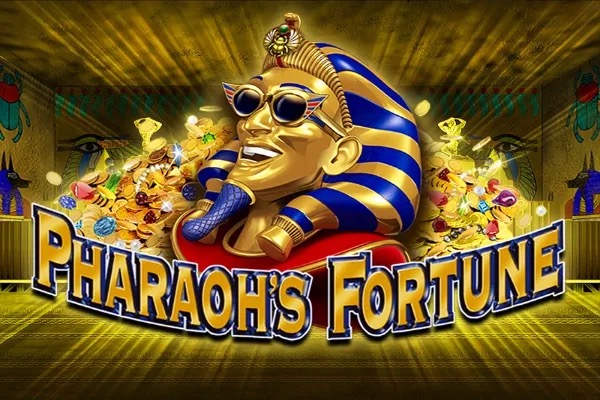 Pirámides doradas y símbolos egipcios en la tragamonedas clásica Pharaoh's Fortune de IGT