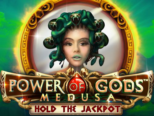 Arte oficial de la tragamonedas Power of Gods Medusa Halloween Edition de Wazdan, con temática de terror