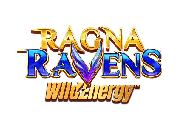 Arte oficial de la tragamonedas Ragnaravens WildEnergy de Yggdrasil, con cuervos místicos, Thor, Loki y Odín en un escenario nórdico