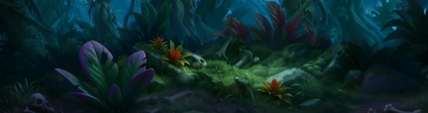 Raptor persiguiendo presas en un escenario de selva prehistórica en la tragamonedas Raptor 2, de Yggdrasil
