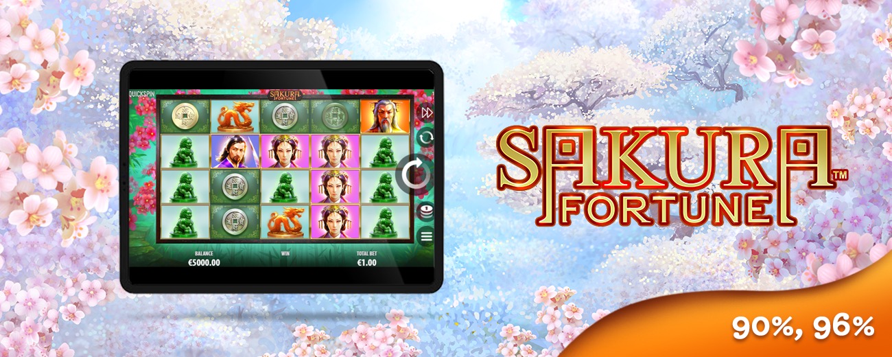 La princesa guerrera Sakura enfrentando a un emperador en la tragamonedas clásica Sakura Fortune de Quickspin