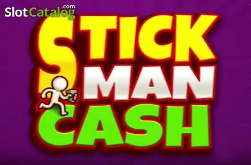 Pantalla de la tragamonedas Stickman Cash de Iron Dog Studio, con un personaje stickman en una oficina caótica y símbolos de efectivo