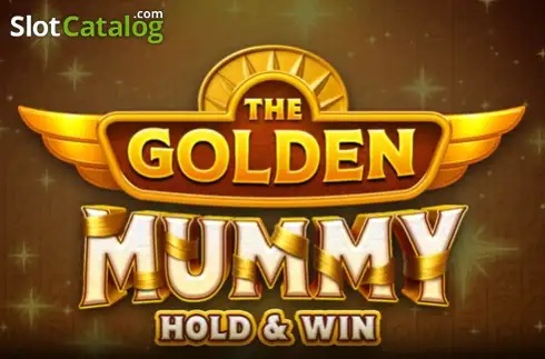 Pantalla de la tragamonedas The Golden Mummy Hold and Win de Iron Dog Studio, con una tumba egipcia, jeroglíficos y símbolos dorados