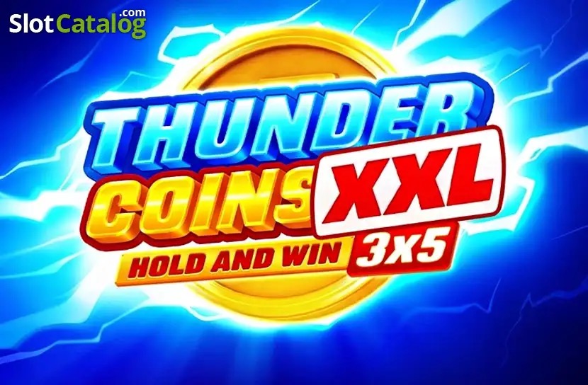 Imagen promocional de Thunder Coins XXL: BoosterCells de Playson, mostrando el panel de monedas y la nueva mecánica de celdas potenciadoras