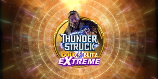 Círculos rúnicos electrificados y símbolos nórdicos en los rodillos de la tragamonedas Thunderstruck Gold Blitz Extreme
