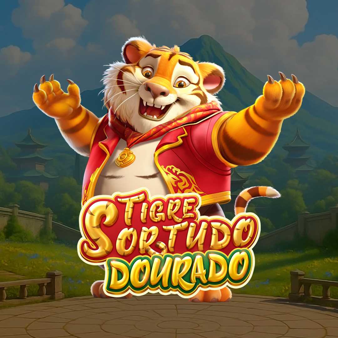 Pantalla de la tragamonedas Tigre Sortudo Dourado, con un templo oriental dorado y un tigre de la suerte en la cuadrícula 3x3