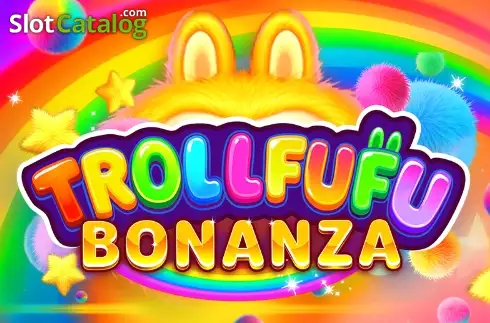 Arte oficial de la tragamonedas Trollfufu Bonanza de BoomingGames, con trolls y dulces de colores