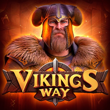 Arte oficial de la tragamonedas Vikings Way de Endorphina, con guerreros vikingos nórdicos
